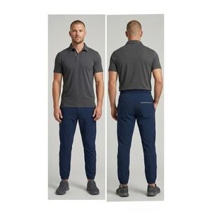 Legends Aviation Joggers Mens Medium Navy Blue Performance Travel Pants Athletic